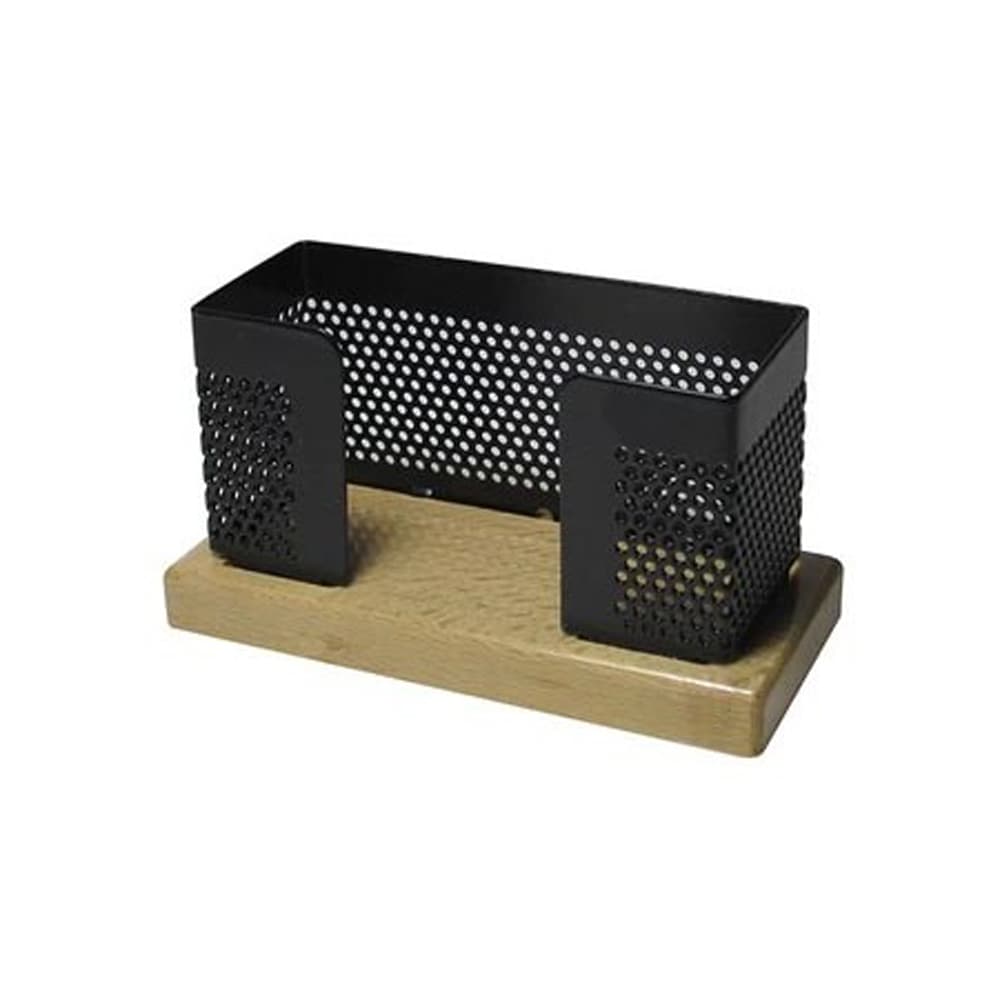 جای کارت ویزیت چوب و فلز جهان نما کد WW-16 — تصویر ۲