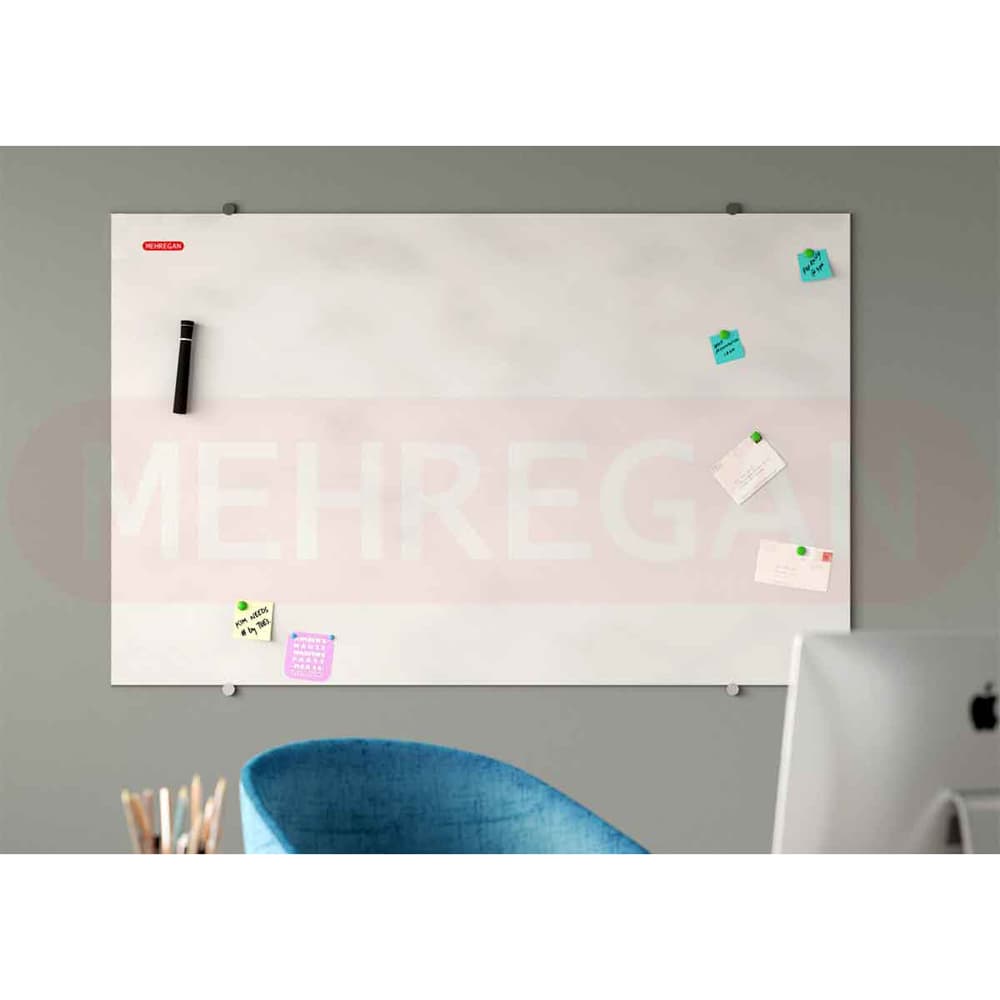 وایت برد شیشه ای مغناطیسی مهرگان بدون قاب (سایزمختلف) — تصویر ۵