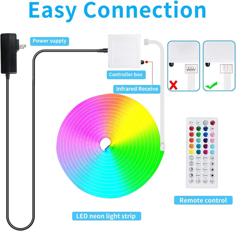 ریسه نئونی 10متری RGB هوشمند — تصویر ۷