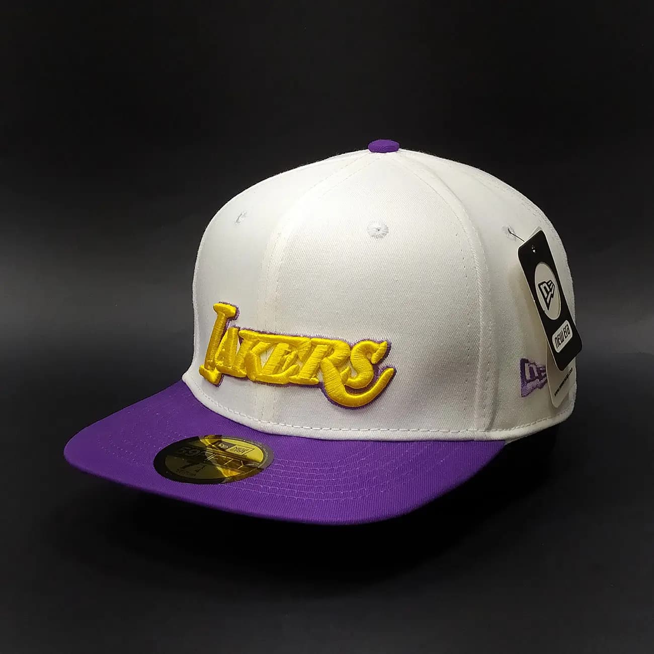 کلاه کپ فیت بک LAKERS دو رنگ | کلاه استریت‌ویر بسکتبالی با گلدوزی برجسته و استایل فشن خیابانی