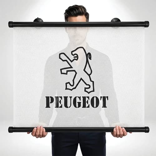 پرده عقب پژو دومیل الکسی طرح PEUGEOT