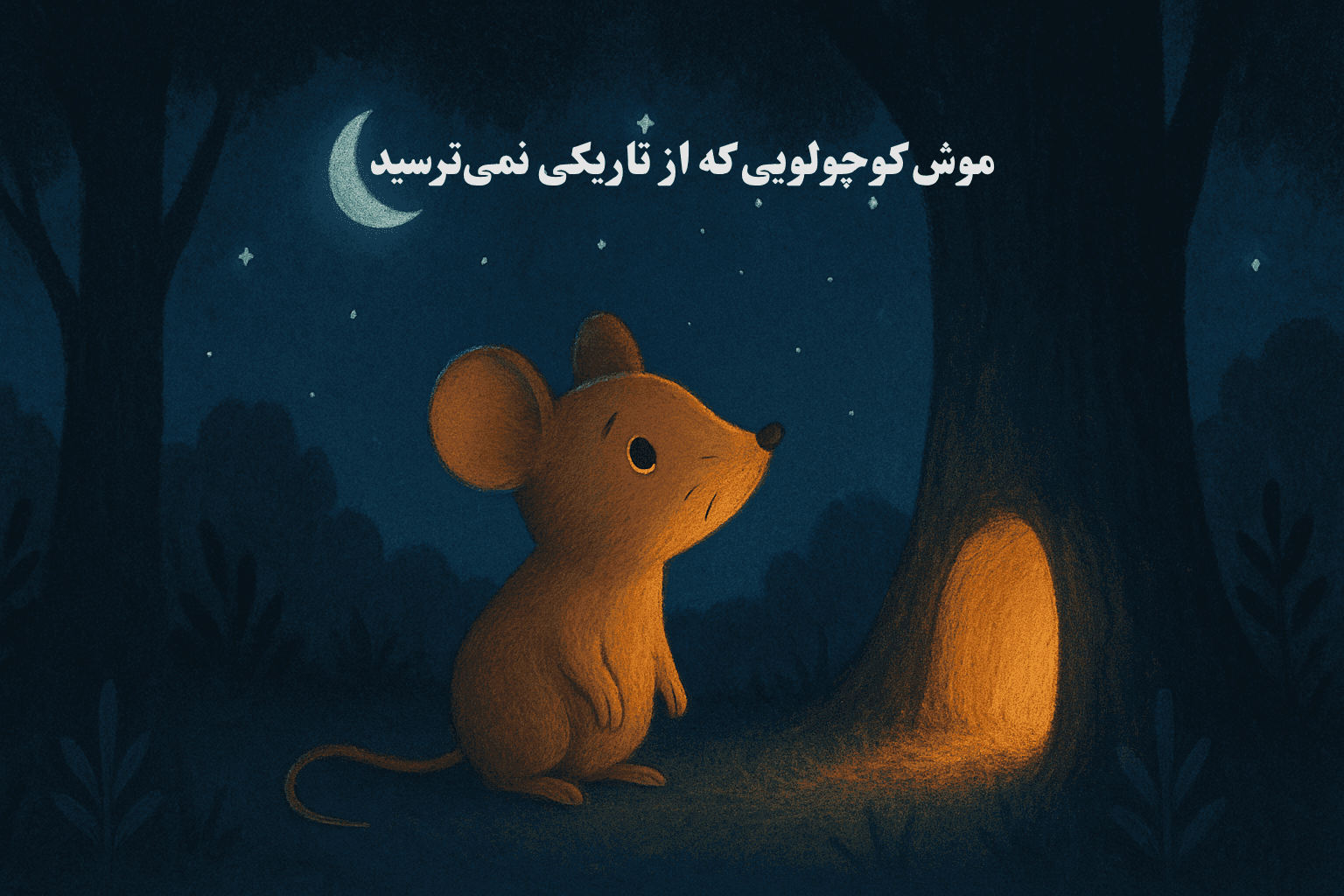 قصه کودکانه قبل از خواب درباره موش کوچولویی که از تاریکی نمیترسید