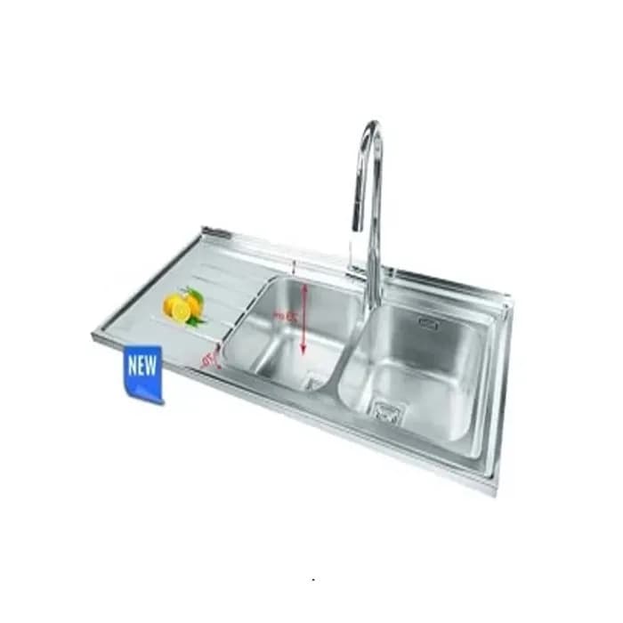 سینک ظرفشویی استیل اخوان مدل S 507 — تصویر ۲