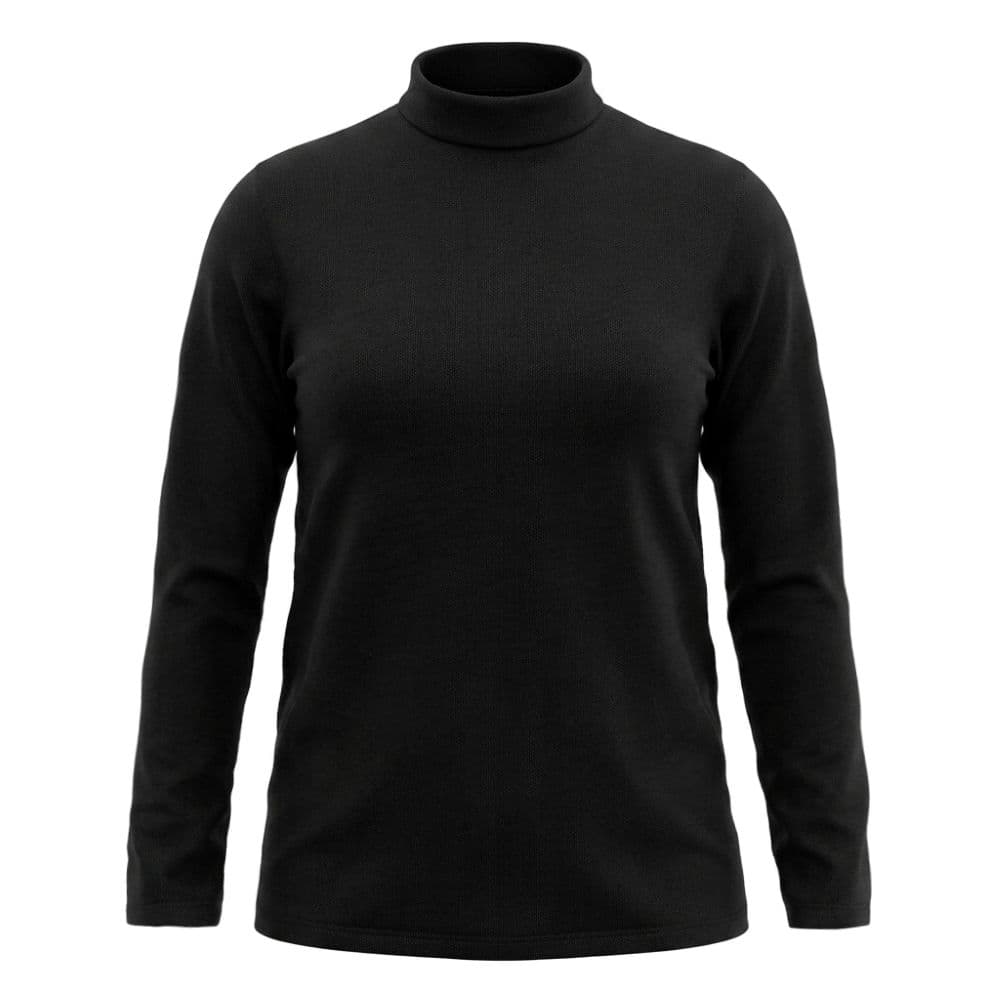 بافت یقه اسکی مشکی زنانه وارداتی مدل dark queen فریسایز 38 تا 44