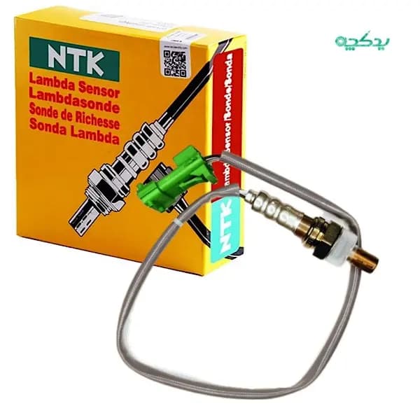 سنسور اکسیژن ۲۰۶ NTK ژاپن مدل ساژم سیم طوسی سوکت سبز