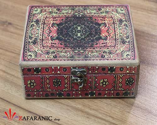 باکس هدیه چوبی زعفران