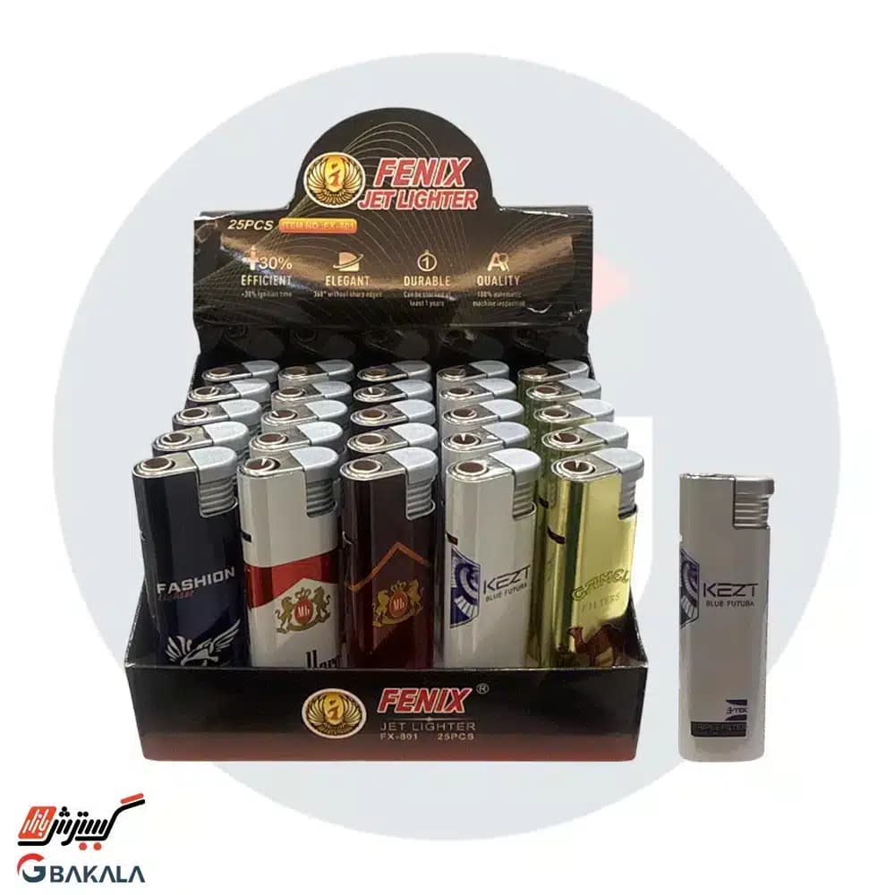 فندک اتمی فنیکس 801 – 25 عددی