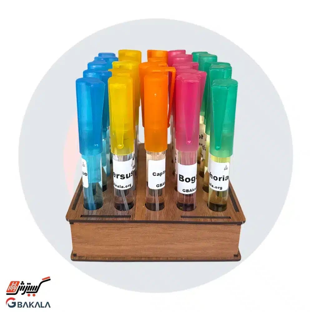 عطر قلمی استند چوبی 25 عددی