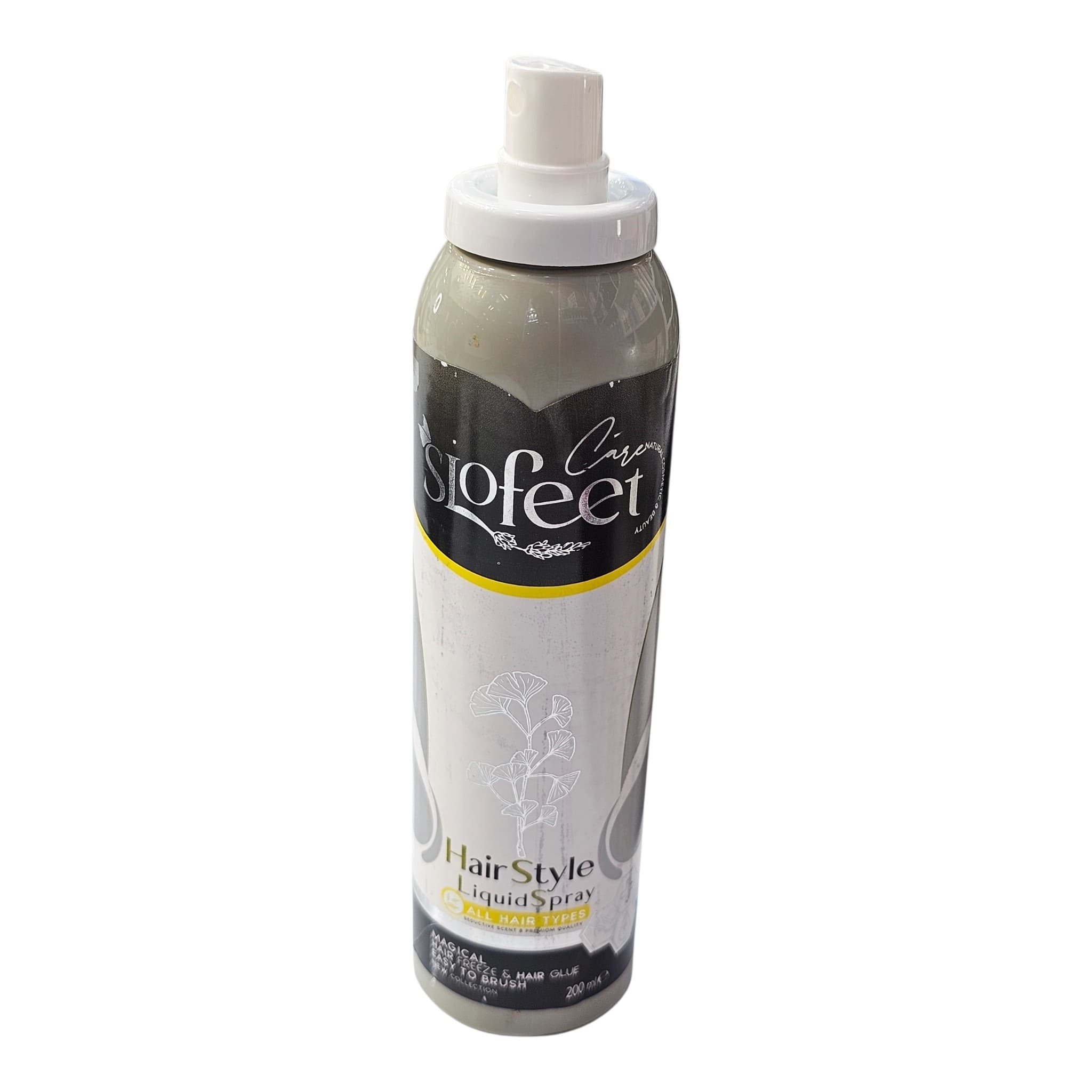 اسپری چسب مو و خوشبوکننده اسلوفیت SLOFEET حجم 200 میلیلیتر | حالتدهنده و تثبیتکننده مو — تصویر ۲
