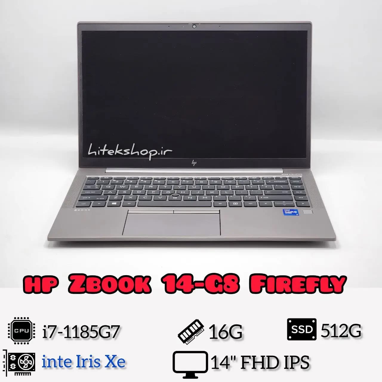 لپتاپ 14 اینچی در حد نو جعبه باز HP Zbook 14-G8 Firefly