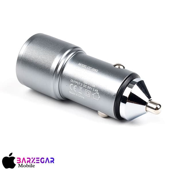 شارژر فندکی هیسکا مدل Hiska CC-309Q + کابل Micro-USB — تصویر ۴