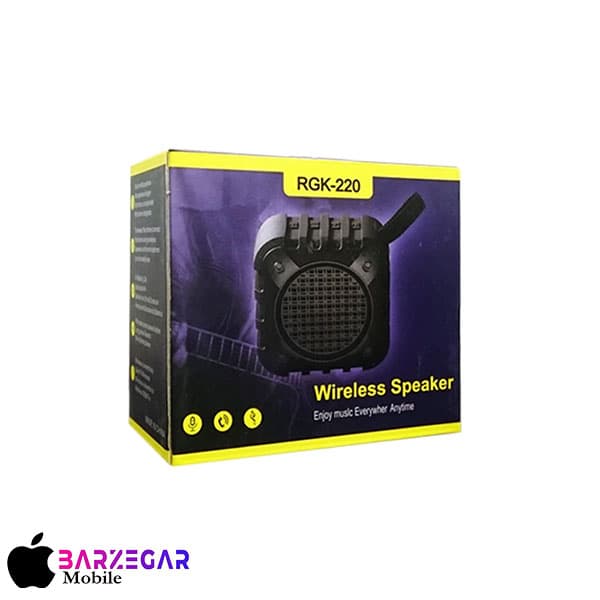 اسپیکر بلوتوثی قابل حمل 5W فاوی مدل FAWEI RGK-220 — تصویر ۲