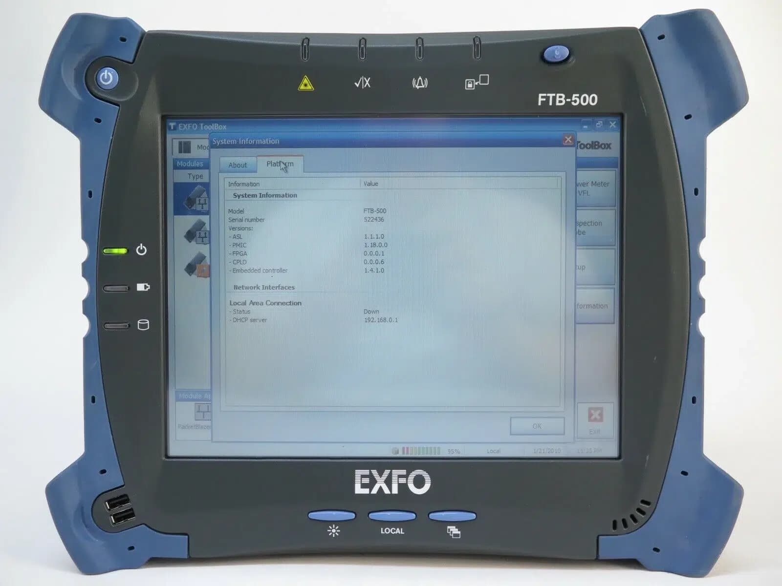 دستگاه OTDR اکسفو مدل EXFO OTDR FTB-500 Platform — تصویر ۲