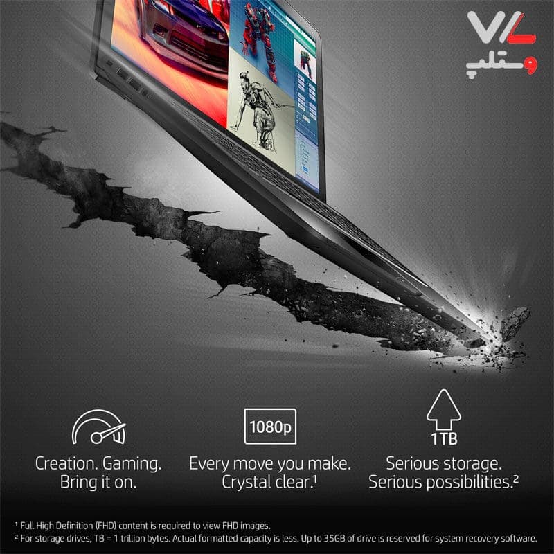 لپ تاپ اپن باکس HP Pavilion 15-cb079nr-i7-GTX 1050 — تصویر ۳