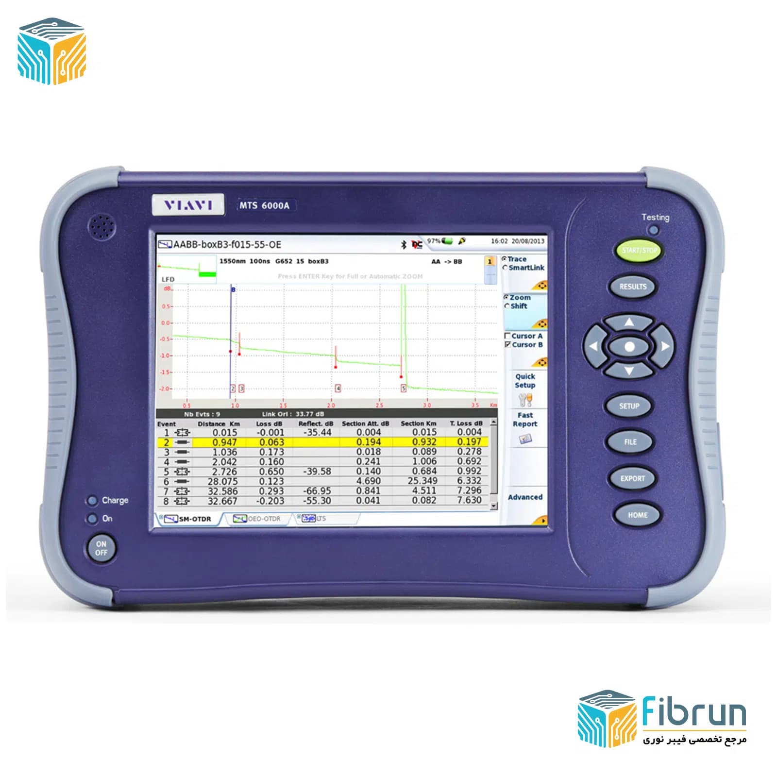 دستگاه OTDR JDSU MTS 6000-V2 با ماژول OTDRC — تصویر ۳