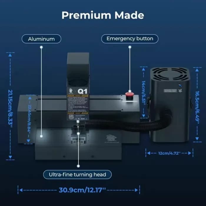 دستگاه CNC – دستگاه سی ان سی XWITZEAL Q1 — تصویر ۵