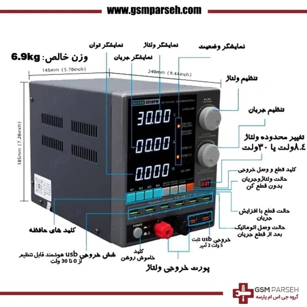 منبع تغذیه سوگون Sugon 3010PM — تصویر ۳