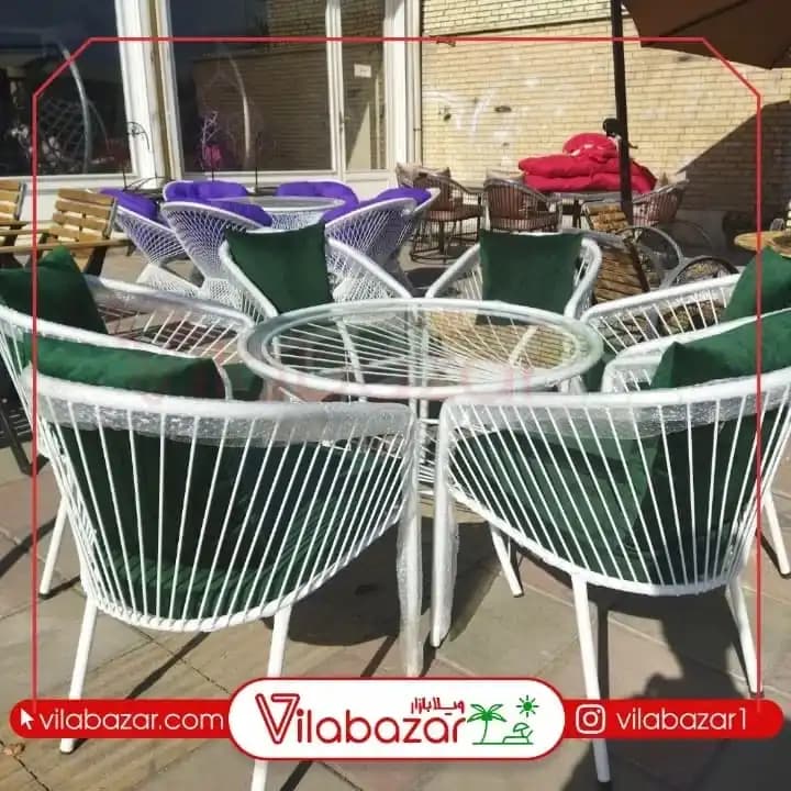 میز و صندلی باغی ویلایی مدل کارینا — تصویر ۳