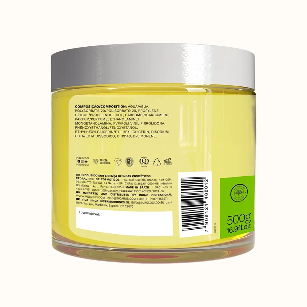 ژل حالت دهنده و مرطوب کننده خیس اینوار مدل پشن فروت مناسب مو فر — تصویر ۵
