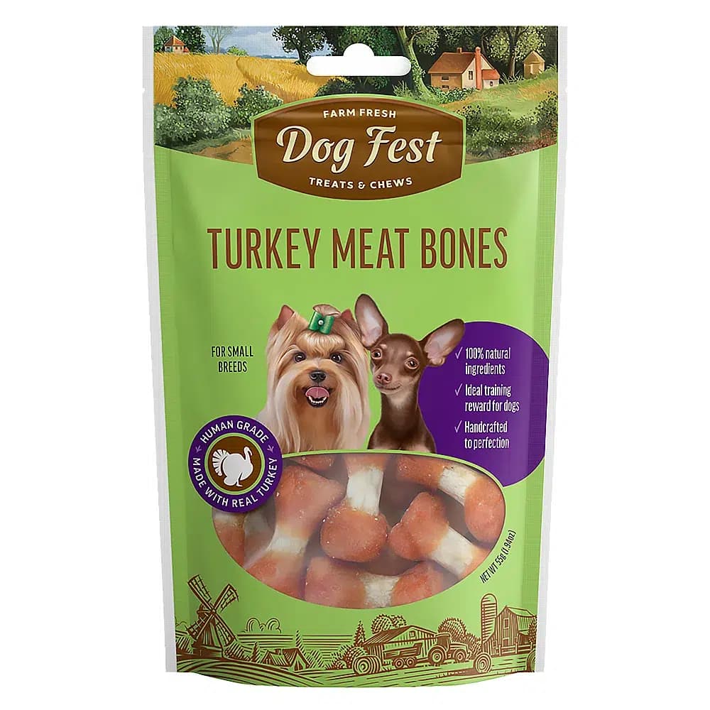 تشویقی سگ مدل Dog Fest دمبلی طعم اردک 55 گرم