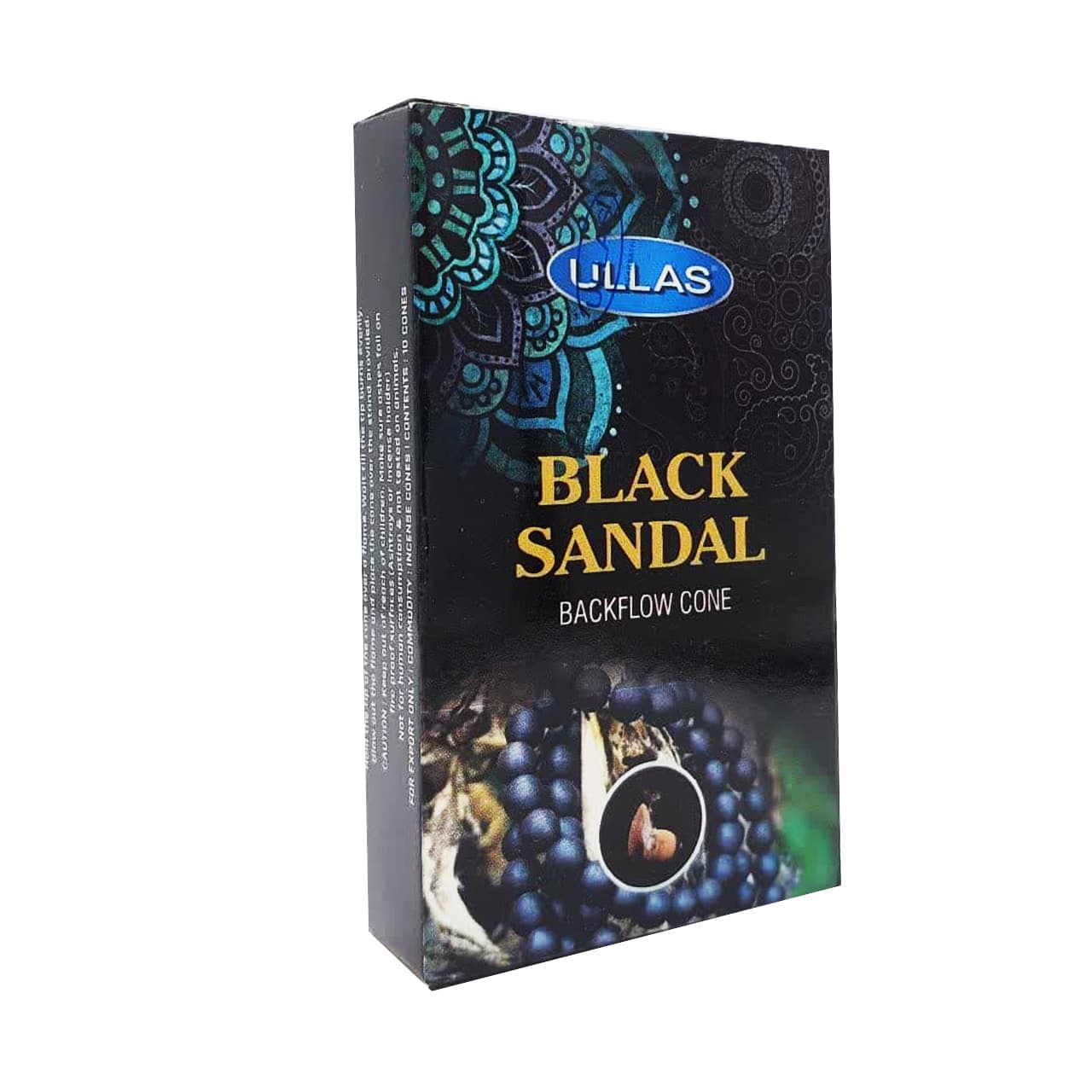عود آبشاری رایحه بلک صندل (سیاه) BLACK SANDAL برند اولاس ULLAS
