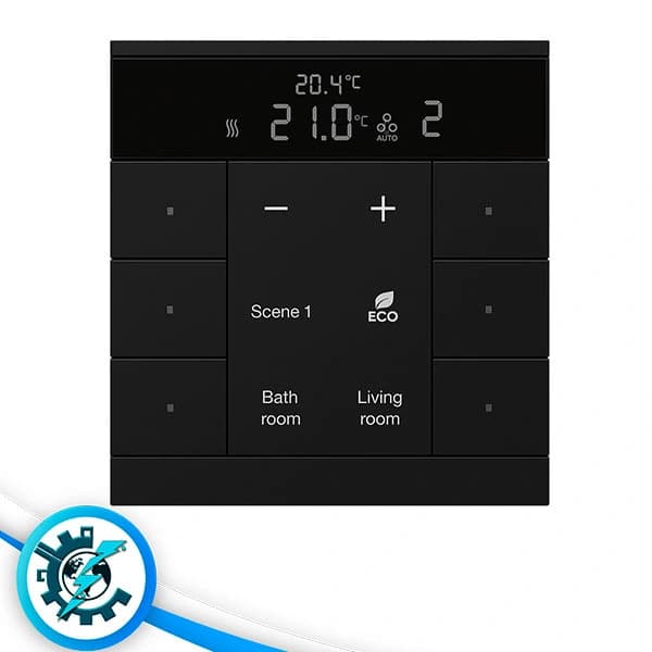 کلید 6 پل هوشمند سری ABB Tenton ساده KNX (غیرلمسی) — تصویر ۲