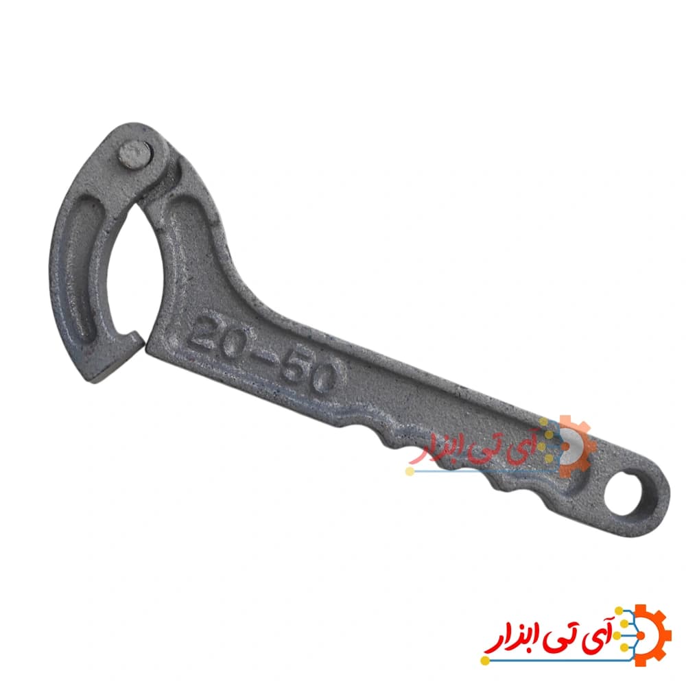 آچار پلی اتیلن متحرک سایز 25 تا 50 چدنی مدل IT-1325 — تصویر ۳