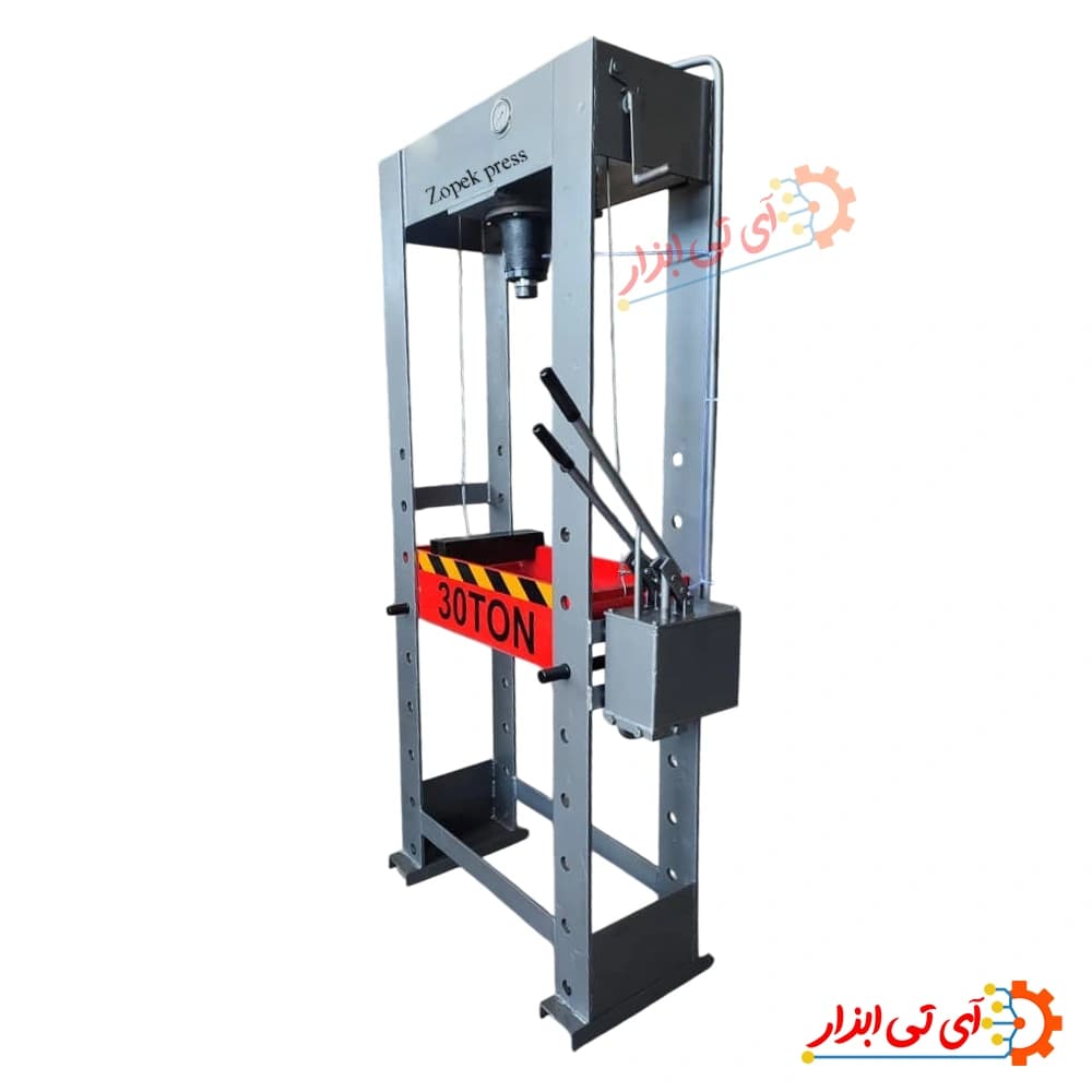 پرس هیدرولیک دروازه ای 30 تن ارتفاع 2 متر زوپک مدل IT-1031 سفارشی — تصویر ۳