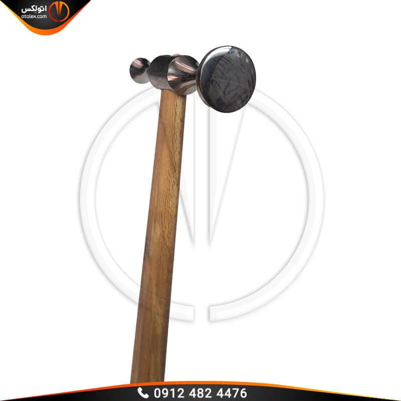 چکش فولادی صافکاری یکسر گرد و یک سر رگه خوابان — تصویر ۳
