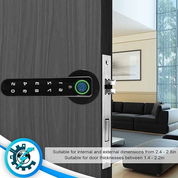 دستگیره هوشمند هوم لاک مخصوص اتاق خواب Homelock HLG-B120 — تصویر ۴