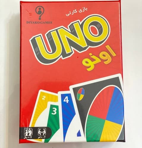 بازی کارتی uno اونو 108 کارتی (دیاکو گیم) ‏1/8 جعبه ای Diyako Game