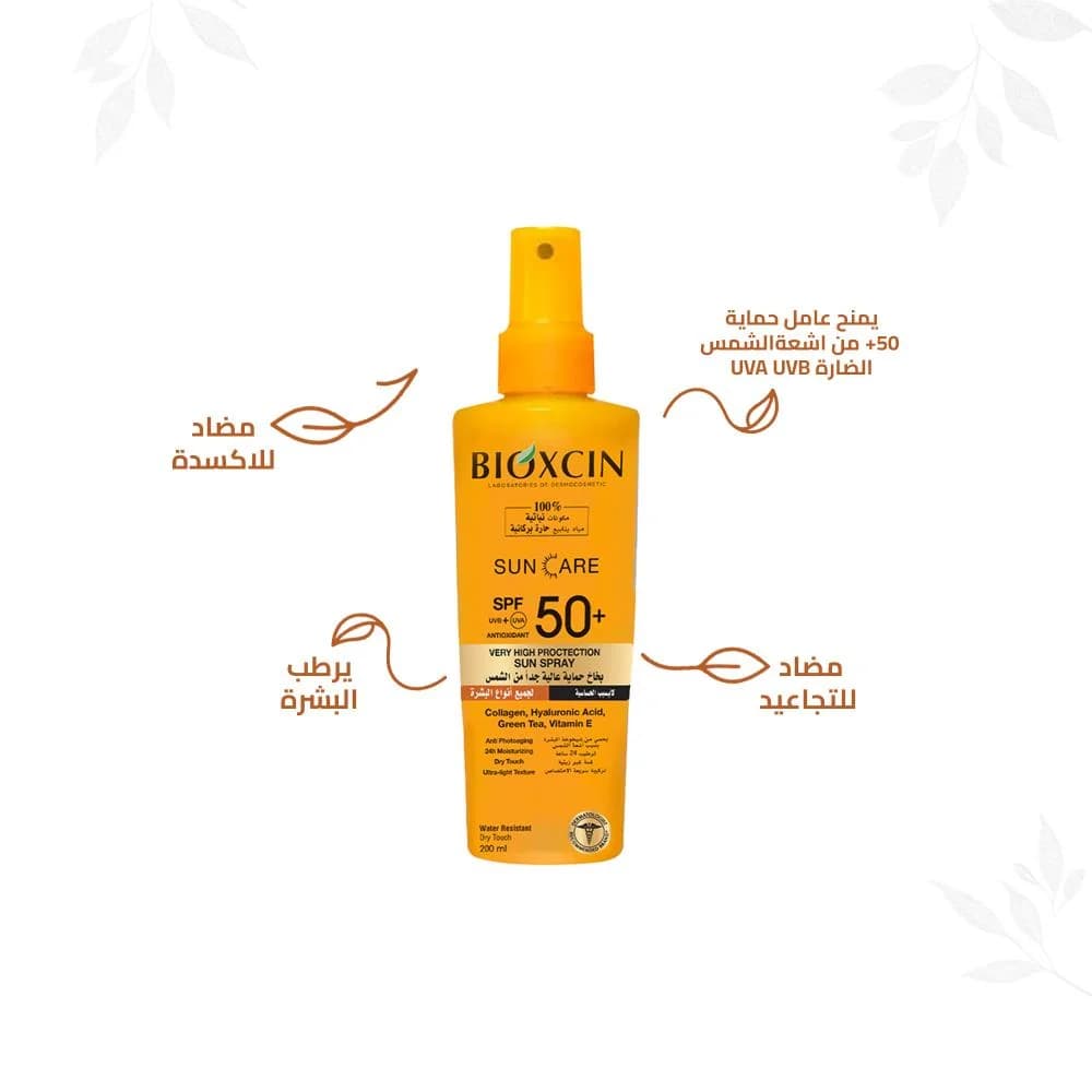 اسپری ضد آفتاب +SPF50 بیوکسین مناسب انواع پوست — تصویر ۲
