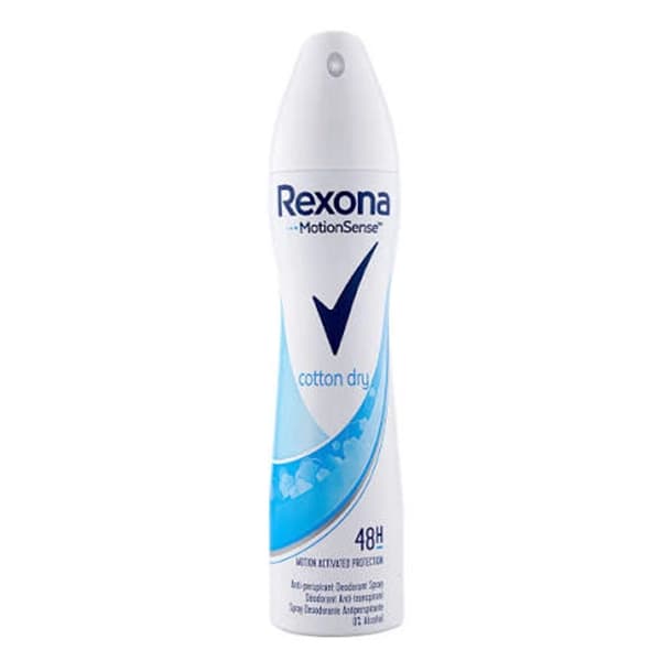 اسپری ضد تعریق زنانه مدل کوتون درای رکسونا 200 میل Rexona — تصویر ۵