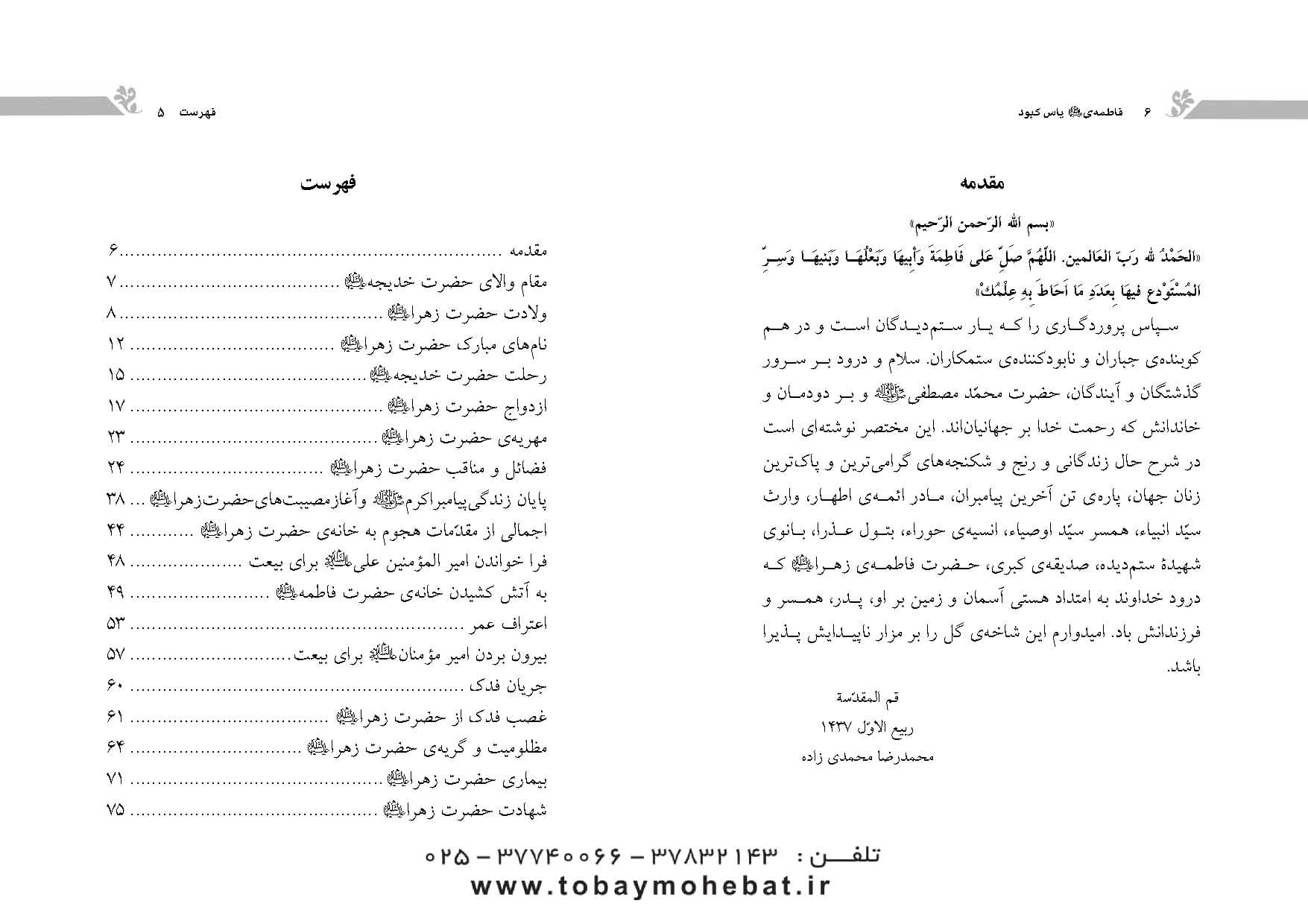 فاطمه یاس کبود سلام الله علیها — تصویر ۲
