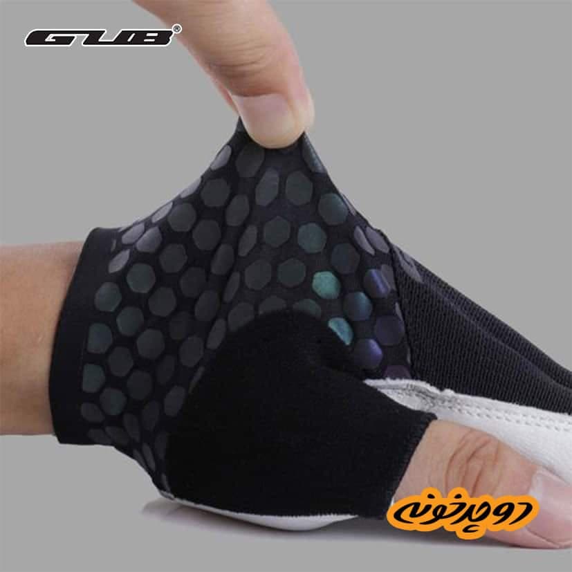 دستکش دوچرخه سواری کف چرم GUB — تصویر ۴