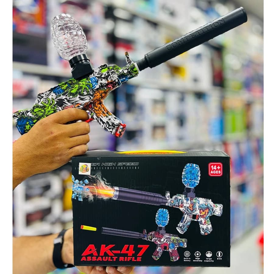 تفنگ تیرژله ای گرافیکی AK47 شارژی 2_383