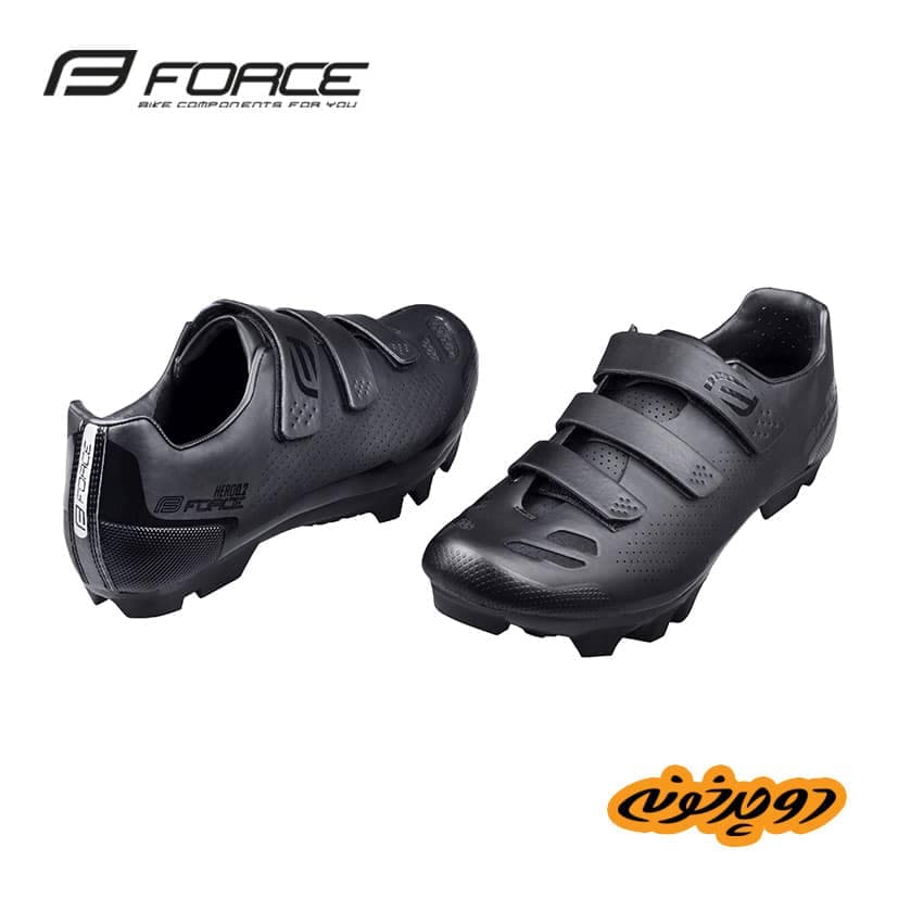 کفش دوچرخه سواری FORCE MTB HERO2 (black) — تصویر ۳