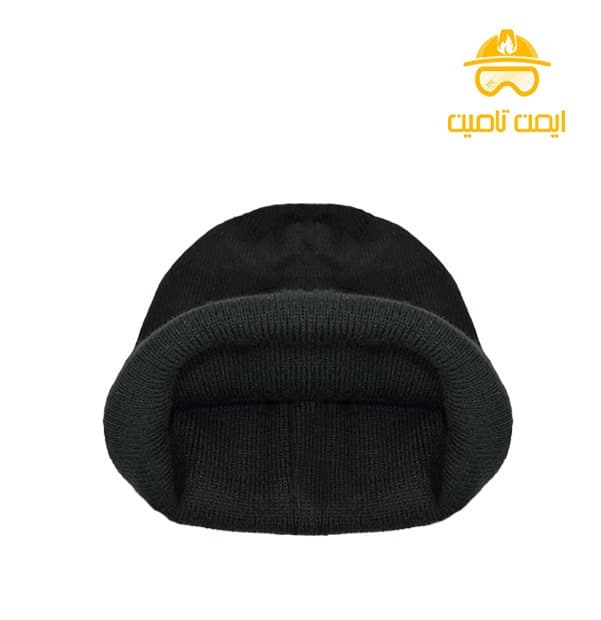 کلاه بافت ساده مشکی — تصویر ۵