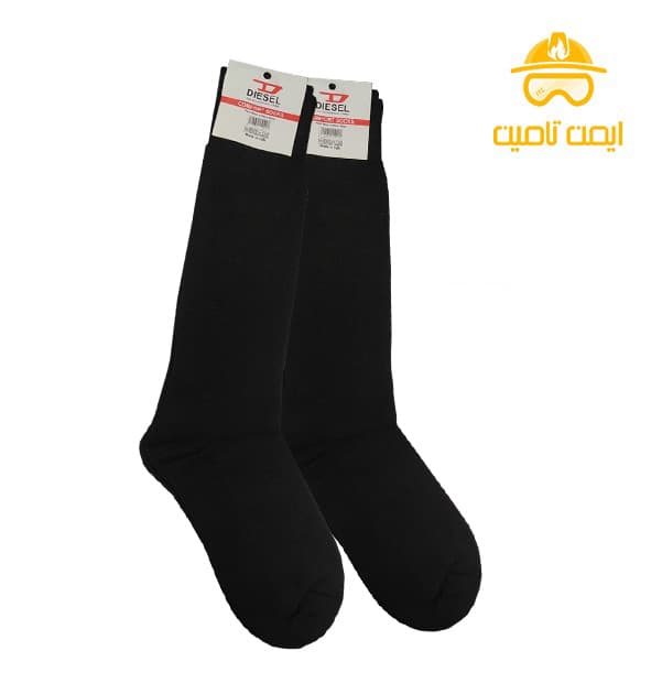 جوراب زمستانی بافتنی ضخیم ساق بلند
