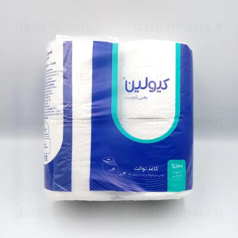 دستمال کاغذی رولی (توالت) 4 عددی کیولین