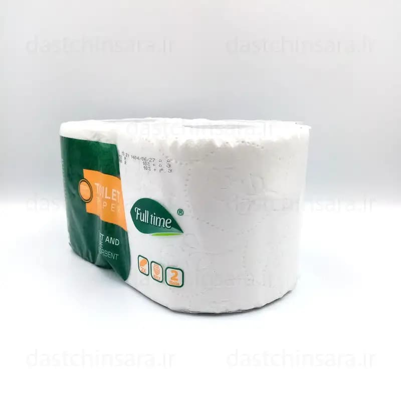 دستمال کاغذی رولی (توالت) 2 عددی فول تایم — تصویر ۳