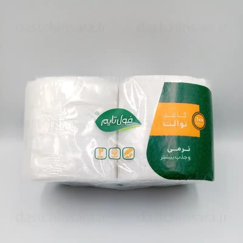 دستمال کاغذی رولی (توالت) 2 عددی فول تایم