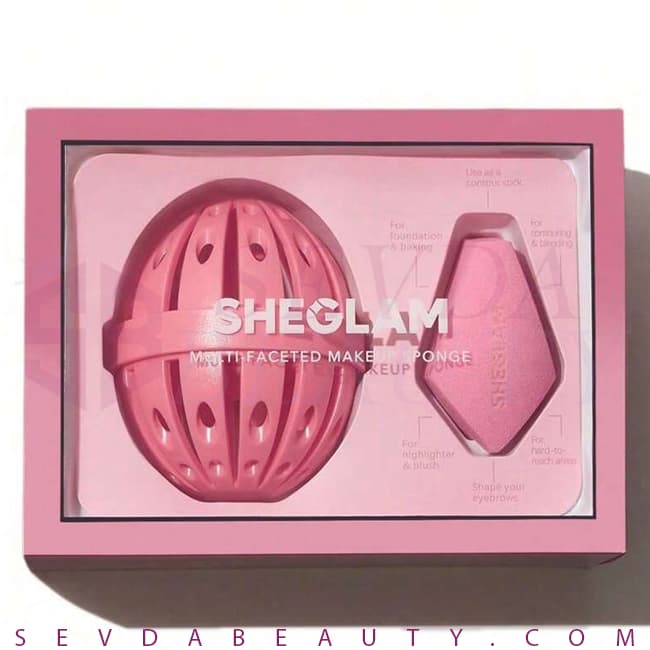 پک اسفنج همه کاره محفظه دار Multi-Faceted شیگلم Pink