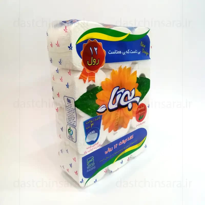 دستمال کاغذی رولی (توالت) اقتصادی 12 عددی بیتا — تصویر ۲