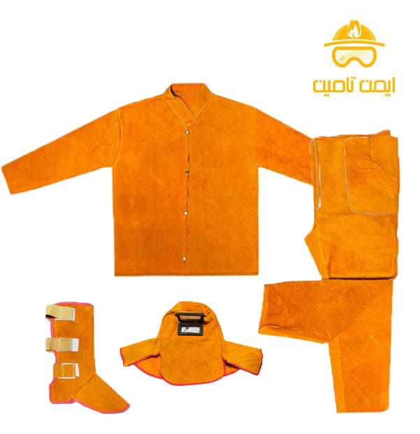 لباس کار نسوز چرمی