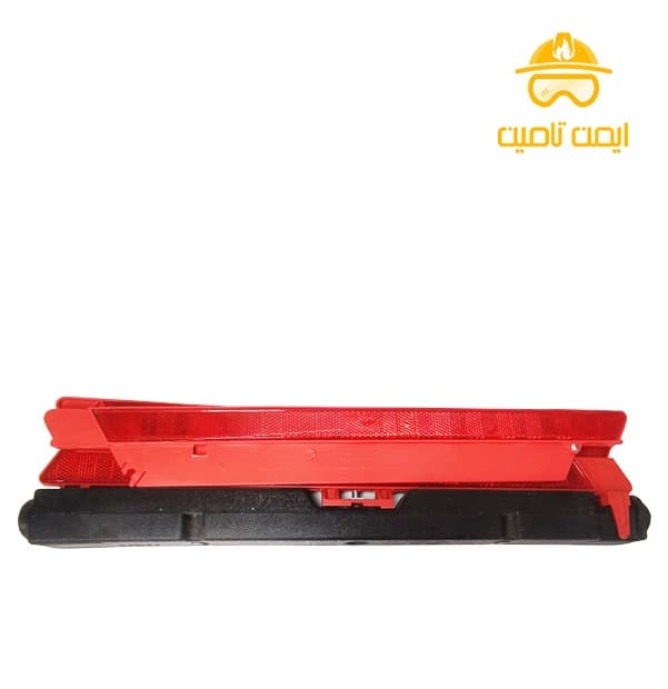 مثلث خطر خودرو و ماشین شبرنگ پایه دار — تصویر ۲