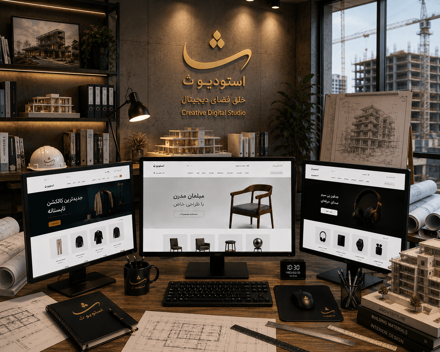 طراحی سایت ساختمانی / معماری / املاک (نمایش پروژه – معرفی – آگهی ) BUSINESS