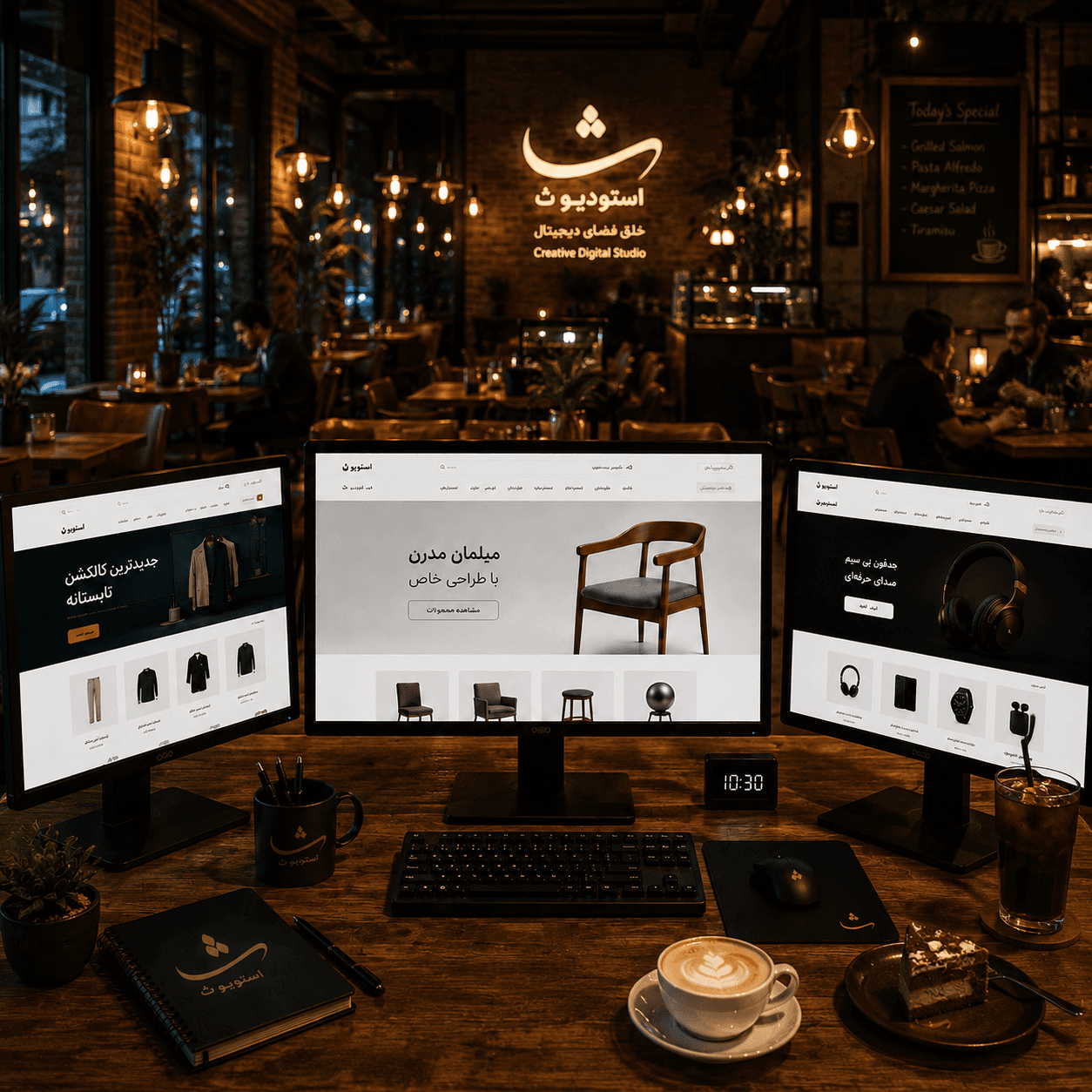 طراحی سایت / منو ساز اختصاصی کافه و رستوران START