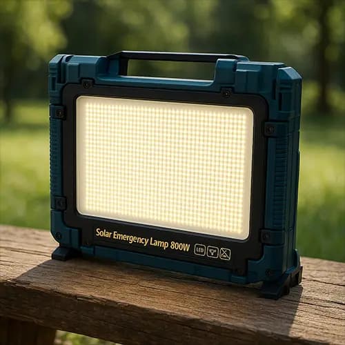 پروژکتور کمپی شارژی خورشیدی 800 وات مدل W8109-3