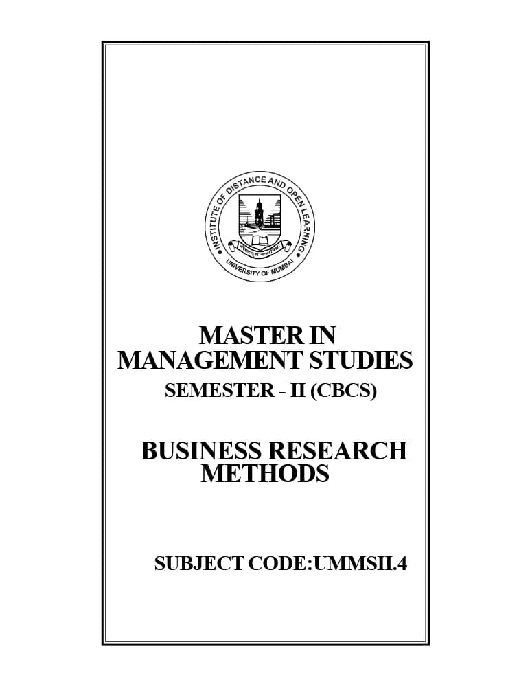 کتاب Business Research Methods (روش‌های تحقیق در کسب‌وکار) نسخه انگلیسی PDF | پروفسور سوهاس پدنکار (Prof. Suhas Pednekar)